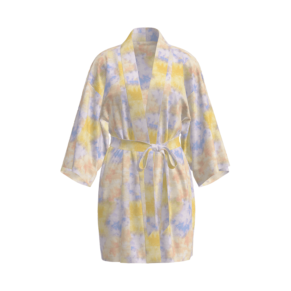 T/Banboo Rayon/S Pigment Print Drop-ihled RIB